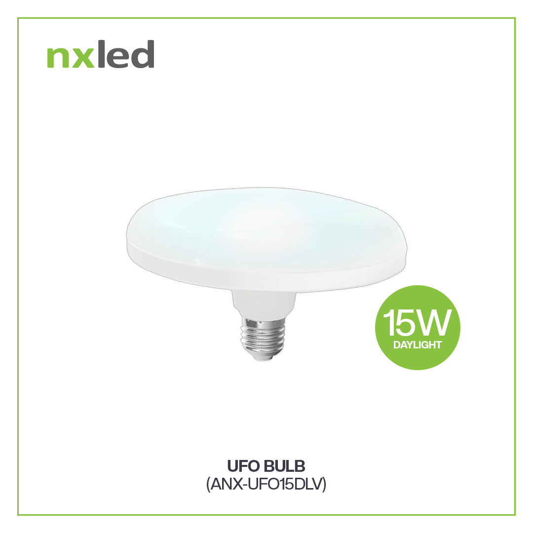 NxLed LED UFO Bulb - Daylight 15W (ANX-UFO15DLV)