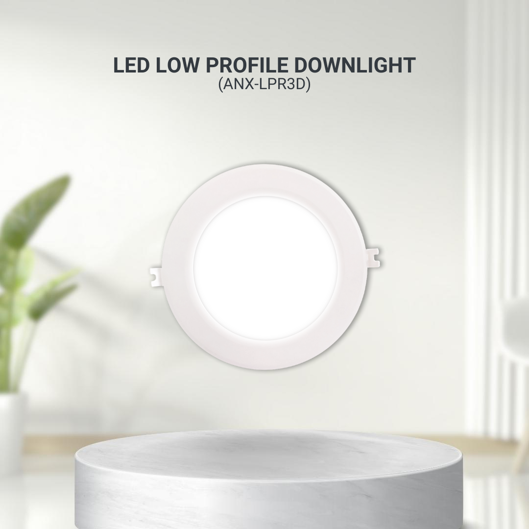 NxLed Round LED Low Profile Downlight 3W White (ANX-LPR3D) / (ANX-LPR3W) - Image 3
