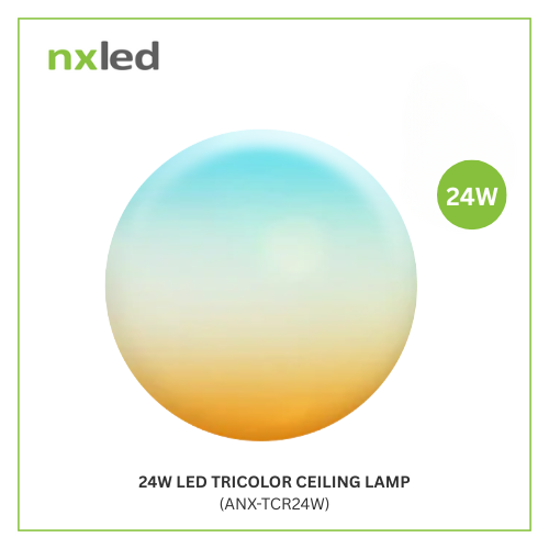 NxLed LED Tricolor Ceiling Lamp 24W (ANX-TCR24W)