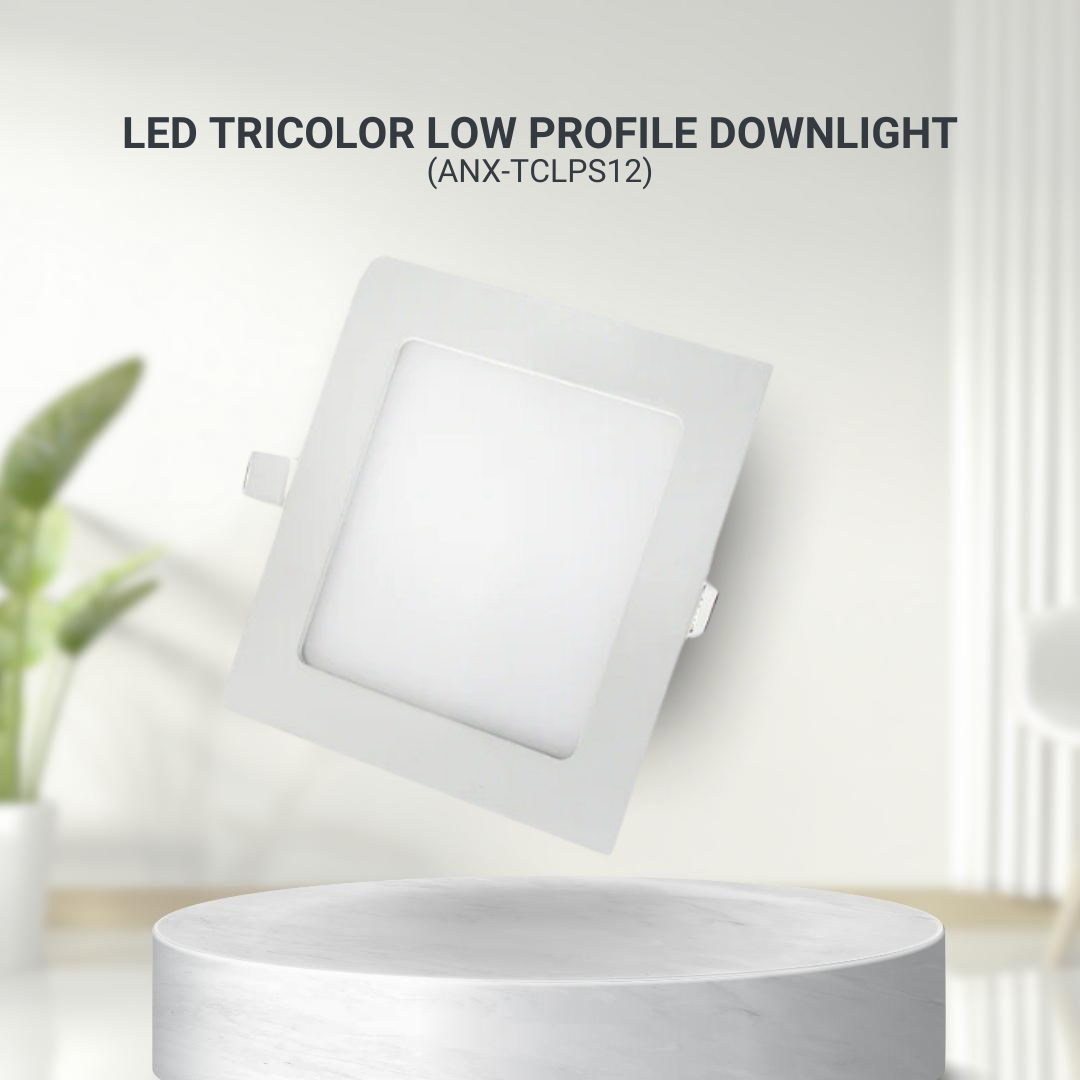 Tricolor Low Profile Downlight – Sleek Square Design with Customizable Ambiance - Image 4