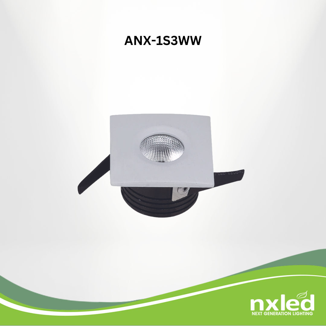 NxLed LED Mini Square COB Downlight 3W (ANX-1S3WW) - Image 3