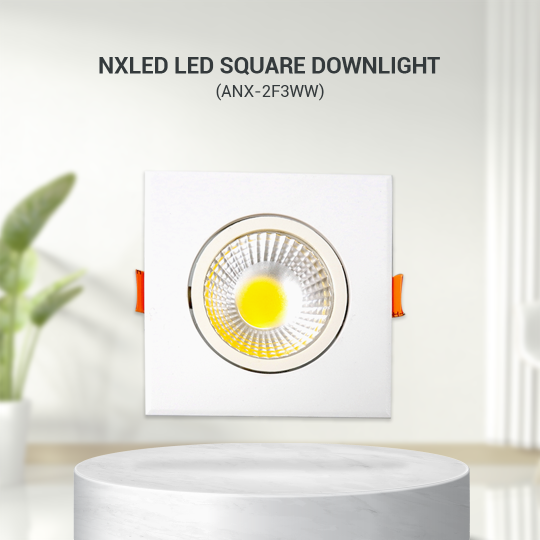 NxLed LED Square Downlight (ANX-2F3WW) - Image 2