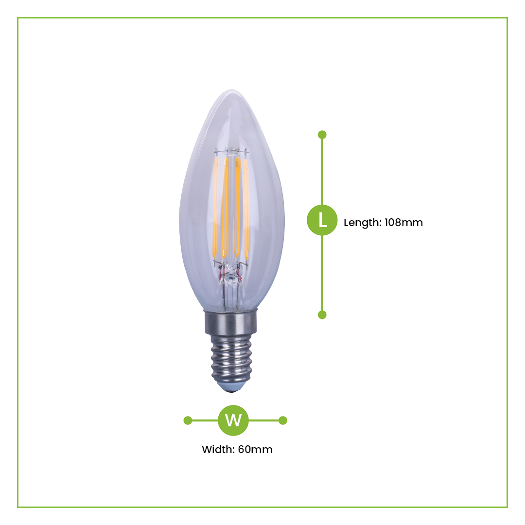 NxLed Filament Bulb - Warm White 4W (ANX-FIL27C4WW) - Image 3