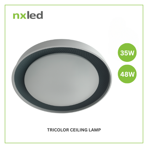 NxLed Tricolor Ceiling Lamp - GRAYSTONE 35W (ANX-GS35)