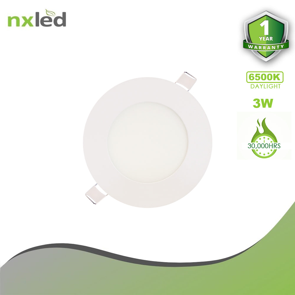 NxLed Round LED Low Profile Downlight 3W White (ANX-LPR3D) / (ANX-LPR3W) - Image 4