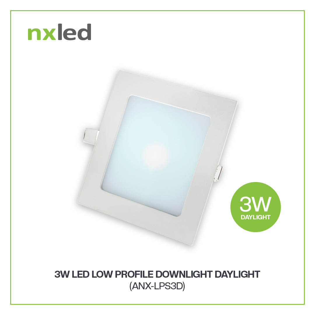 Nxled Square LED Low Profile Downlight 3W/6W/9W/12W (Daylight,Warm White) - Image 7