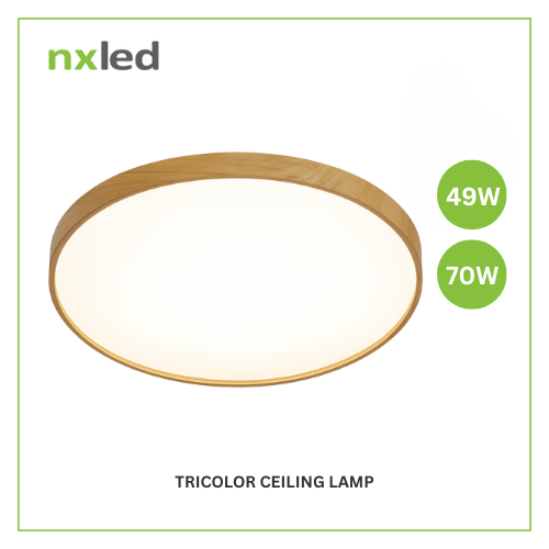 NxLed Tricolor Ceiling Lamp - MOKUZAI 70W (ANX-MK70)