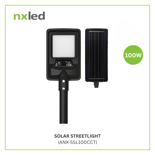 NxLed Solar Streetlight 100W (ANX-SSL100CCT) - Image 2