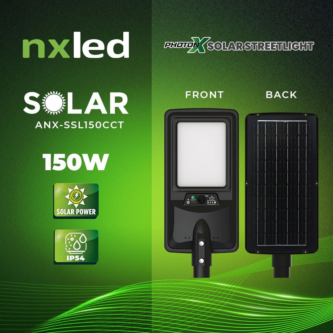 NxLed Solar Streetlight 150W (ANX-SSL150CCT) - Image 2