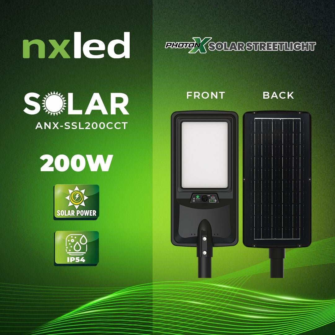 NxLed Solar Streetlight 200W (ANX-SSL200CCT)