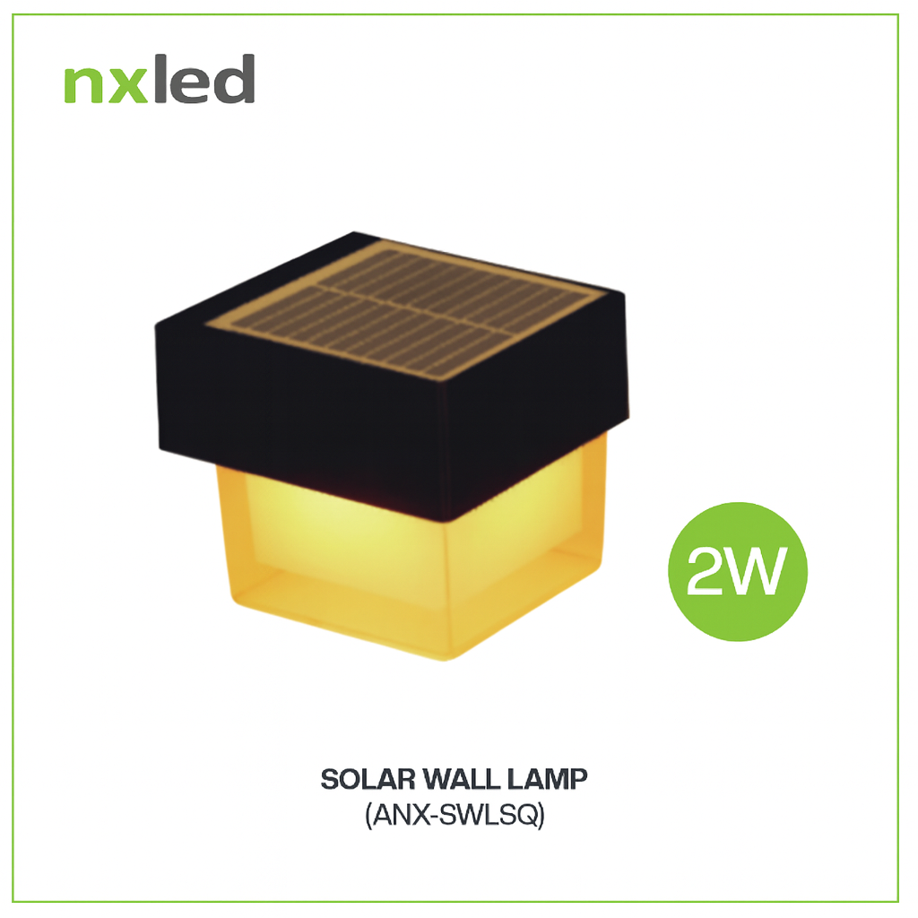 NxLed Solar Wall Light (ANX-SWLSQ) - Image 2