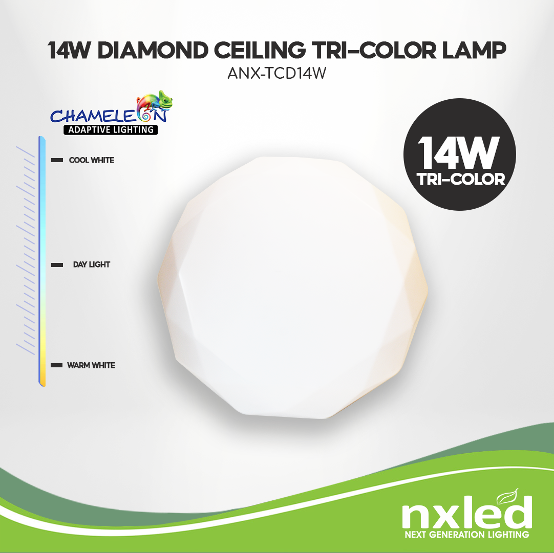 NxLed Tricolor Decorative Ceiling Lamp 14W (ANX-TCD14W) - Image 2