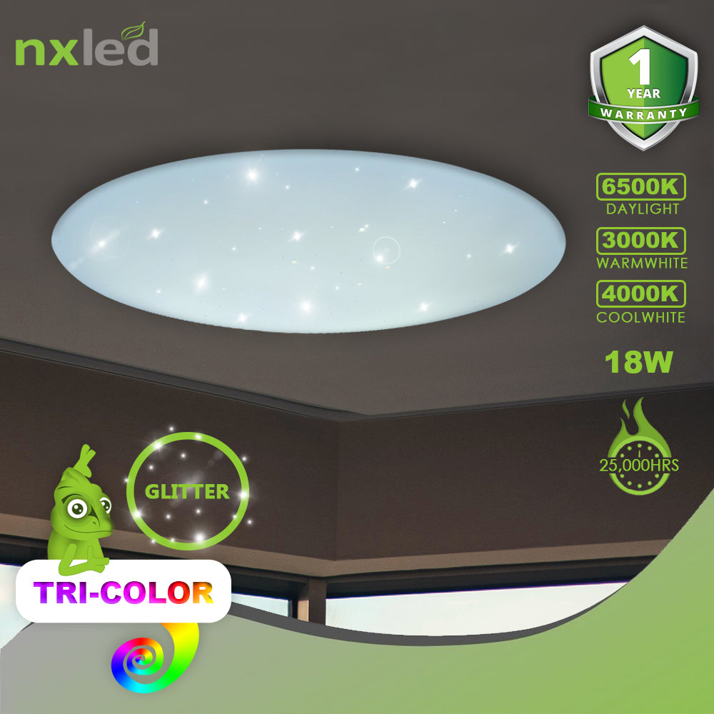NxLed Tricolor Decorative Ceiling Lamp 14W (ANX-TSM14W) - Image 3