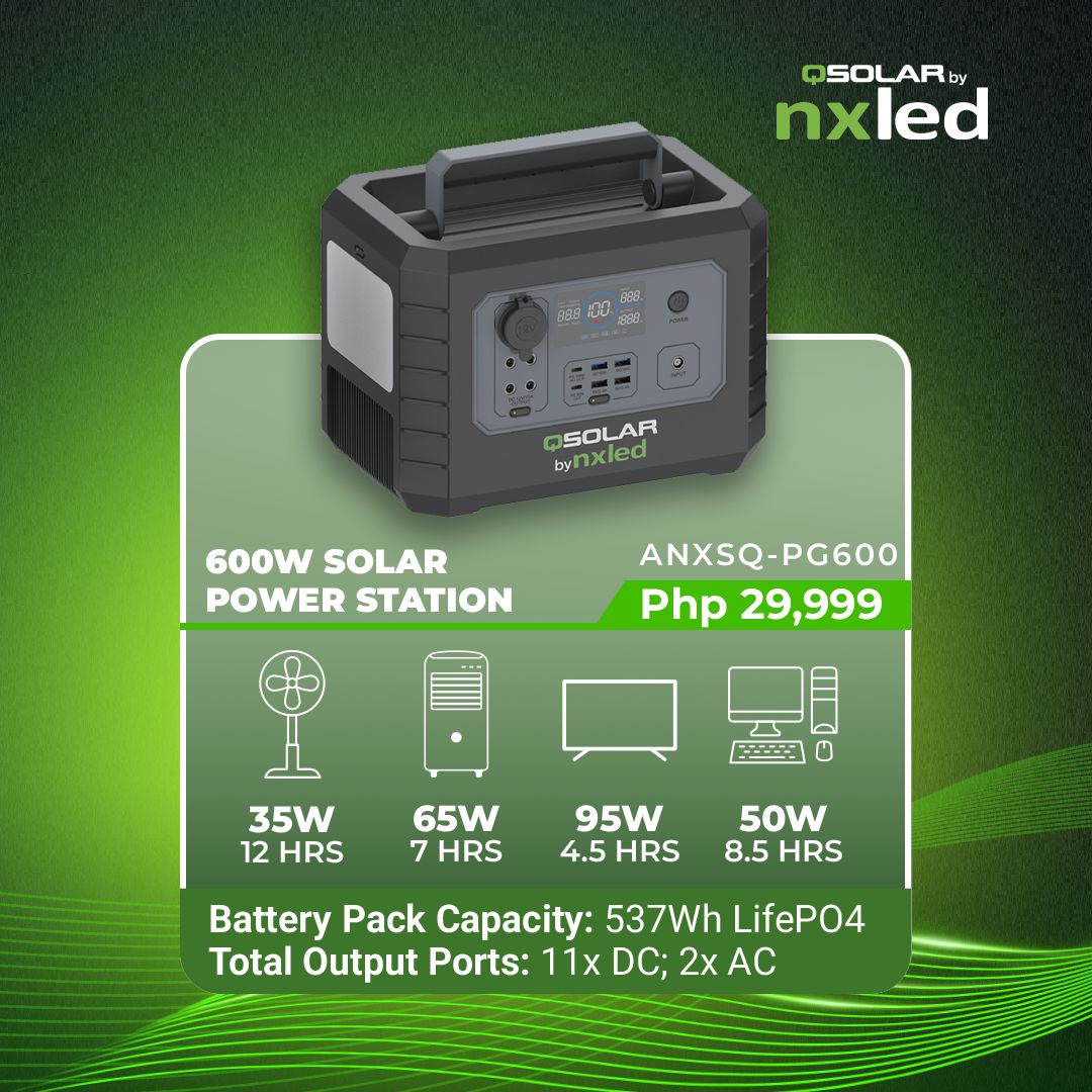 NxLed QSOLAR Power Station 600W (ANXSQ-PG600) - Image 2
