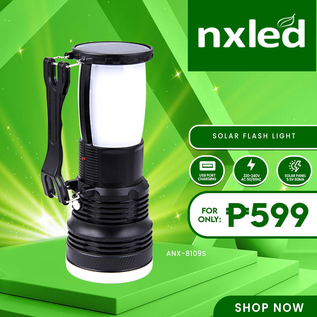 NxLed Solar Rechargeable Flashlight (ANX-8109S) - Image 7